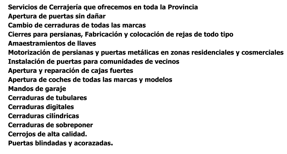 Nuestros Servicios